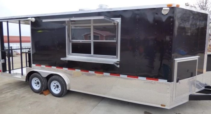 8.5' x 20' Concession Food Trailer Black Catering Event Trailer 28 8.5' x 20' Concession Food Trailer Black Catering Event Trailer - Image 28