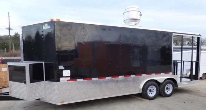 8.5' x 20' Concession Food Trailer Black Catering Event Trailer 3 8.5' x 20' Concession Food Trailer Black Catering Event Trailer - Image 3