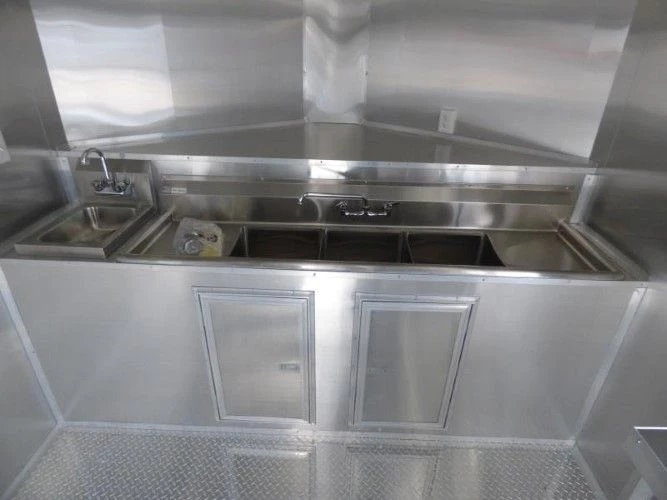 8.5' x 20' Concession Food Trailer Black Catering Event Trailer 2 8.5' x 20' Concession Food Trailer Black Catering Event Trailer - Image 2