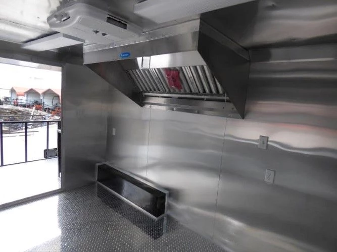 8.5' x 20' Concession Food Trailer Black Catering Event Trailer 4 8.5' x 20' Concession Food Trailer Black Catering Event Trailer - Image 4