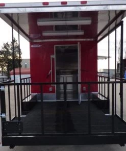 8.5' x 24' Concession Trailer Red BBQ Food Event Catering -Cheap Concession Trailers Shop p1080821 1