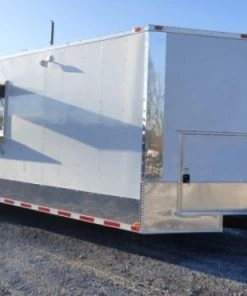 Concession Trailer 8.5' X 30' White - Food Event Catering -Cheap Concession Trailers Shop p1110415 small