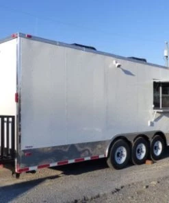 Concession Trailer 8.5' X 30' White - Food Event Catering -Cheap Concession Trailers Shop p1110417 small