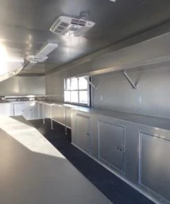 Concession Trailer 8.5' X 30' White - Food Event Catering -Cheap Concession Trailers Shop p1110431 small