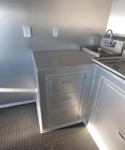 Concession Trailer 8.5' X 30' White - Food Event Catering -Cheap Concession Trailers Shop p1110439 small