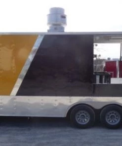 8.5' x 24' Yellow Catering Event Concession Food Trailer -Cheap Concession Trailers Shop p1110632