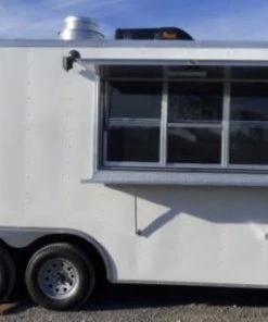 Concession Trailer 8.5'x18' White Catering Food Vending Event 48 Concession Trailer 8.5'x18' White Catering Food Vending Event -Cheap Concession Trailers Shop p1110672 small