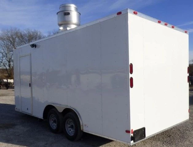 Concession Trailer 8.5'x18' White Catering Food Vending Event 27 Concession Trailer 8.5'x18' White Catering Food Vending Event - Image 27
