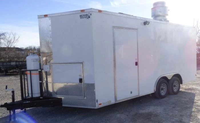 Concession Trailer 8.5'x18' White Catering Food Vending Event 17 Concession Trailer 8.5'x18' White Catering Food Vending Event - Image 17