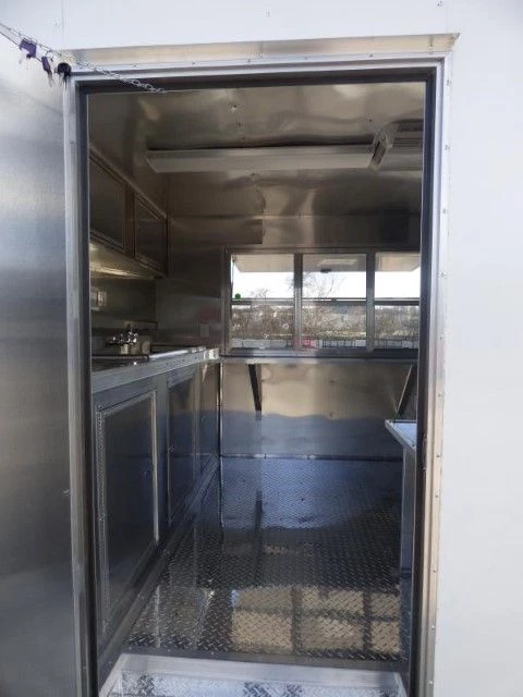 Concession Trailer 8.5'x18' White Catering Food Vending Event 7 Concession Trailer 8.5'x18' White Catering Food Vending Event - Image 7