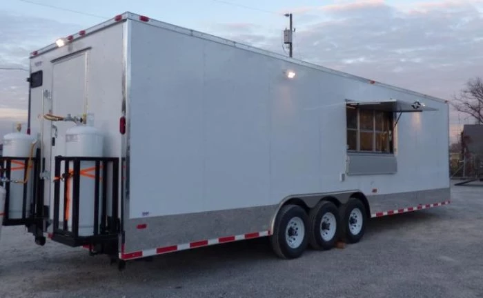 Concession Trailer 8.5' X 30' White - Food Event Catering 7 Concession Trailer 8.5' X 30' White - Food Event Catering - Image 7