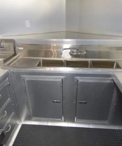 Concession Trailer 8.5' X 30' White - Food Event Catering 90 Concession Trailer 8.5' X 30' White - Food Event Catering -Cheap Concession Trailers Shop p1110953 small