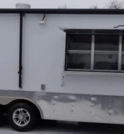 Concession Trailer 8.5' X 24' White - Food Event Catering -Cheap Concession Trailers Shop p1120080 small
