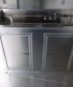 Concession Trailer 8.5' X 24' White - Food Event Catering -Cheap Concession Trailers Shop p1120098 small