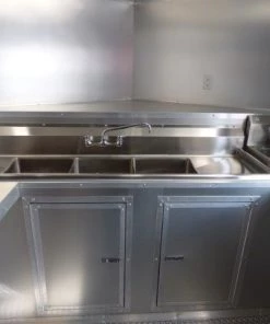 Concession Trailer 8.5' X 14' White - Food Event Catering -Cheap Concession Trailers Shop p1120192 small