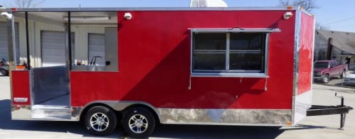 Concession Trailer 8.5' X 20' Red - BBQ Event catering 5 Concession Trailer 8.5' X 20' Red - BBQ Event catering - Image 5