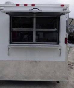Concession Trailer 8.5' X 16' White Food Event Catering -Cheap Concession Trailers Shop p1120325 small