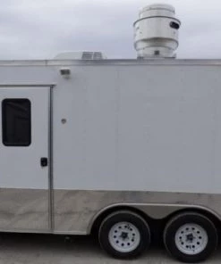 Concession Trailer 8.5' X 16' White Food Event Catering -Cheap Concession Trailers Shop p1120327 small