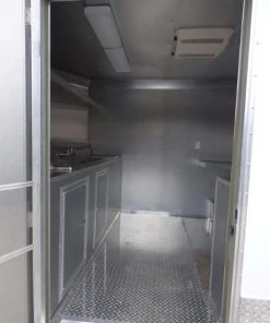Concession Trailer 8.5' X 16' White Food Event Catering -Cheap Concession Trailers Shop p1120339 small