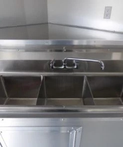 Concession Trailer 8.5' X 16' White Food Event Catering -Cheap Concession Trailers Shop p1120343 small