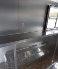 Concession Trailer 8.5' X 16' White Food Event Catering -Cheap Concession Trailers Shop p1120350 small