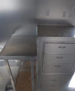 Concession Trailer 8.5' X 16' White Food Event Catering -Cheap Concession Trailers Shop p1120357 small