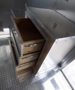 Concession Trailer 8.5' X 16' White Food Event Catering -Cheap Concession Trailers Shop p1120359 small