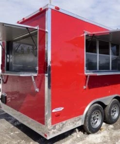 Concession Trailer 8.5' X 14' Red - Food Event Catering -Cheap Concession Trailers Shop p1120365