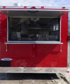 Concession Trailer 8.5' X 14' Red - Food Event Catering -Cheap Concession Trailers Shop p1120366