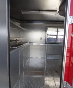 Concession Trailer 8.5' X 14' Red - Food Event Catering -Cheap Concession Trailers Shop p1120375