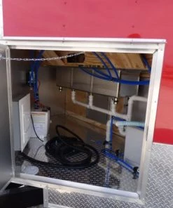 Concession Trailer 8.5' X 14' Red - Food Event Catering -Cheap Concession Trailers Shop p1120402