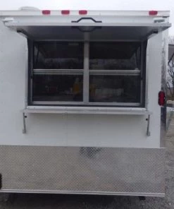 Concession Trailer 8.5' X 16' White - Vending and Event Catering -Cheap Concession Trailers Shop p1120486 small