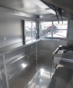 Concession Trailer 8.5' X 16' White - Vending and Event Catering -Cheap Concession Trailers Shop p1120509 small