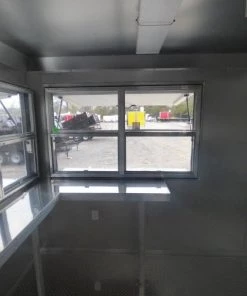 Concession Trailer 8.5' X 16' White - Vending and Event Catering -Cheap Concession Trailers Shop p1120511 small