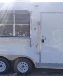 Concession Trailer 8.5' X 15' White - Food Event Catering -Cheap Concession Trailers Shop p1120604 small
