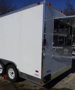Concession Trailer 8.5' X 15' White - Food Event Catering -Cheap Concession Trailers Shop p1120607 small