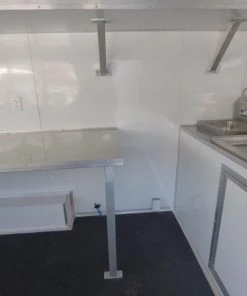 Concession Trailer 8.5' X 15' White - Food Event Catering -Cheap Concession Trailers Shop p1120619 small