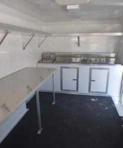 Concession Trailer 8.5' X 15' White - Food Event Catering -Cheap Concession Trailers Shop p1120624 small