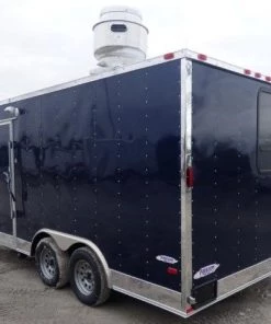 Concession Trailer 8.5 X 16' Indigo Blue - Food Event Catering -Cheap Concession Trailers Shop p1120634 small