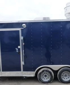 Concession Trailer 8.5 X 16' Indigo Blue - Food Event Catering -Cheap Concession Trailers Shop p1120635 small