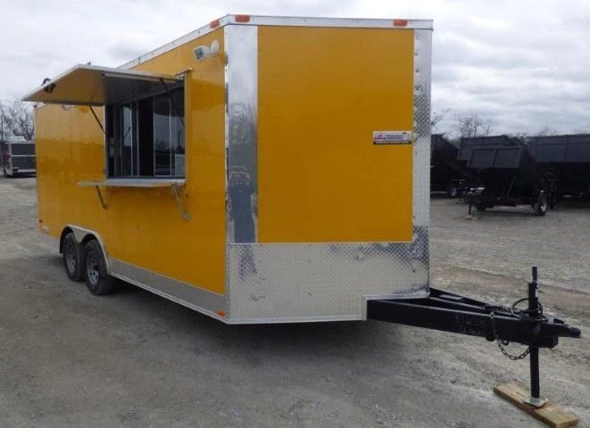 Concession Trailer 8.5' X 18' Yellow - Food Event Catering 7 Concession Trailer 8.5' X 18' Yellow - Food Event Catering - Image 7