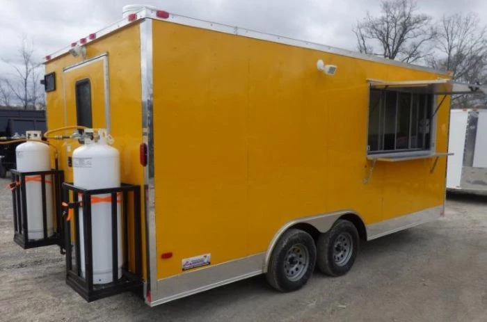 Concession Trailer 8.5' X 18' Yellow - Food Event Catering 36 Concession Trailer 8.5' X 18' Yellow - Food Event Catering - Image 36