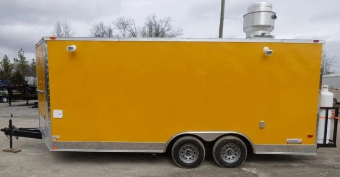 Concession Trailer 8.5' X 18' Yellow - Food Event Catering 3 Concession Trailer 8.5' X 18' Yellow - Food Event Catering - Image 3