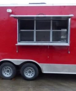 Concession Trailer 8.5' X 17' Red - Food Event Catering -Cheap Concession Trailers Shop p1120752 small
