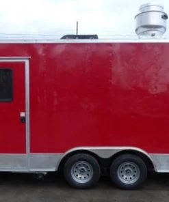 Concession Trailer 8.5' X 17' Red - Food Event Catering -Cheap Concession Trailers Shop p1120756 small
