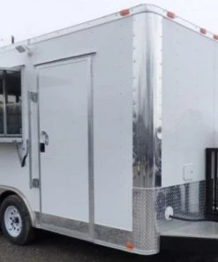 Concession Trailer 8.5' X 15' White - Food Event Catering -Cheap Concession Trailers Shop p1120904 small
