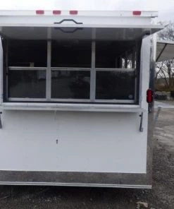 Concession Trailer 8.5' X 15' White - Food Event Catering -Cheap Concession Trailers Shop p1120907 small