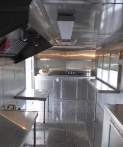 Concession Trailer 8.5' X 18' White - Food Event Catering -Cheap Concession Trailers Shop p1120967 small