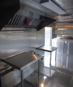 Concession Trailer 8.5' X 18' White - Food Event Catering -Cheap Concession Trailers Shop p1120969 small