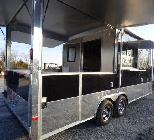 Concession Trailer 8.5' X 20' Black - BBQ Event Catering 11 Concession Trailer 8.5' X 20' Black - BBQ Event Catering - Image 11